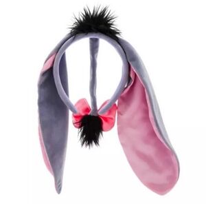 Disney Parks Winnie the Pooh EEYORE Ears Headband with Tail NEW